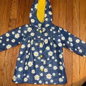 Pink Platinum Kids' Floral Raincoat - Blue and Yellow